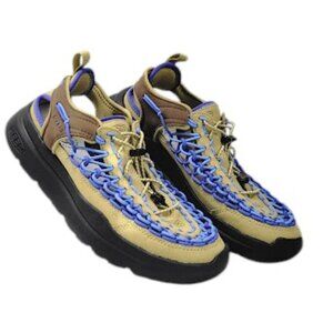 KEEN UNEEK WK Men’s Sneakers Sz 10 Beige Blue Trail Outdoor Walking NW0B